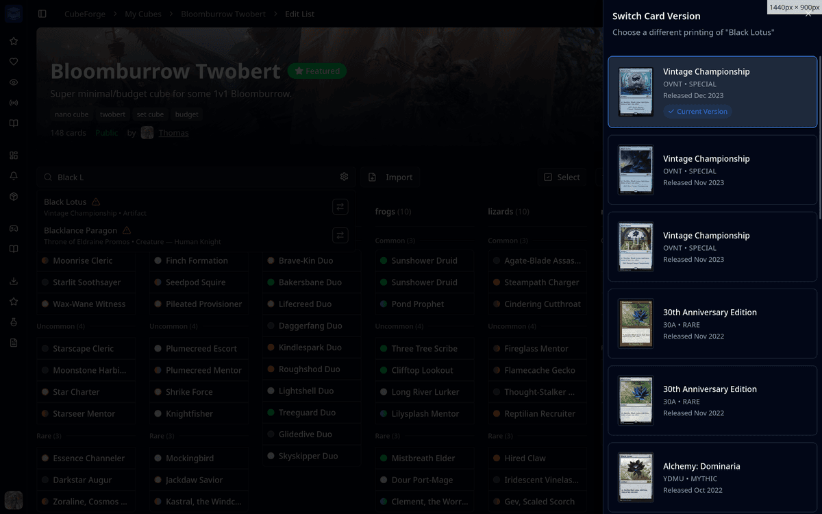 CubeForge quality-of-life improvements in version 0.6.8