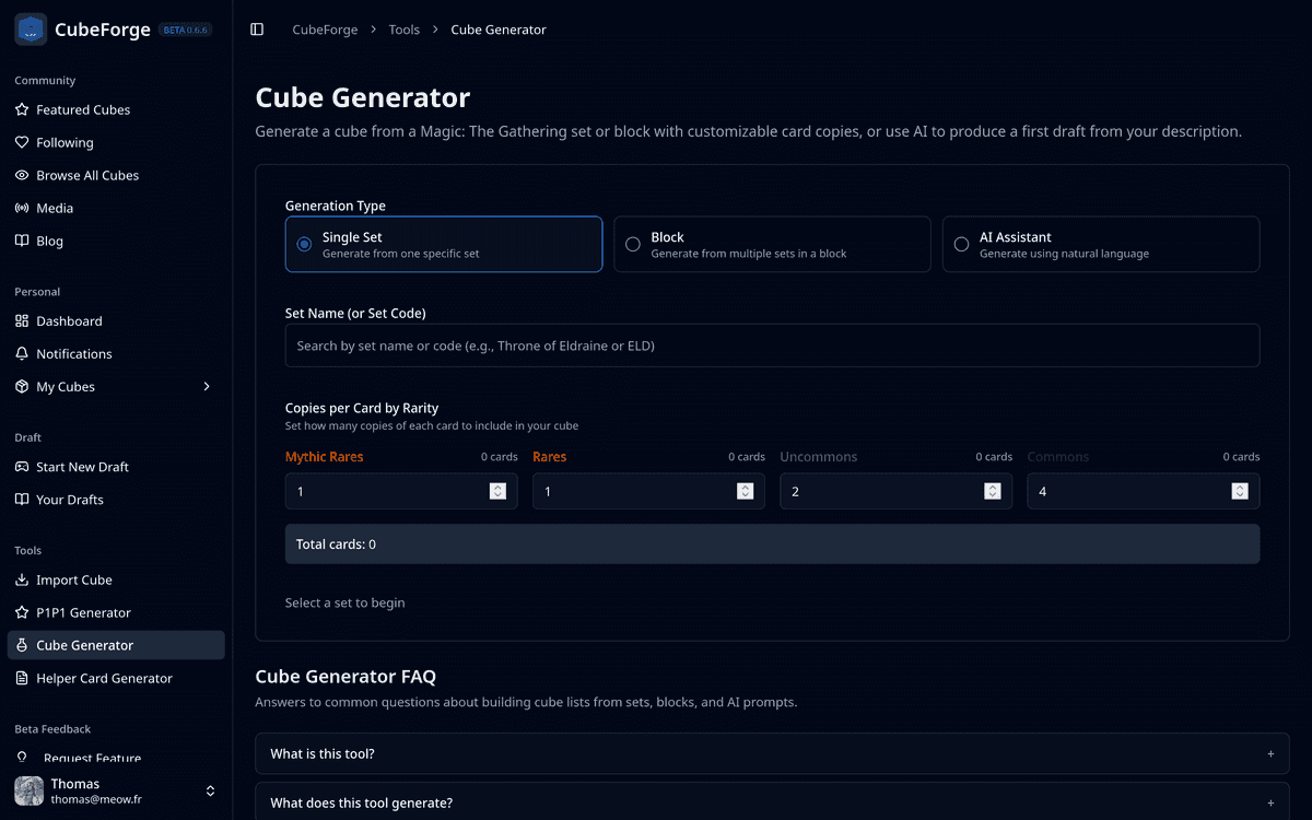 CubeForge set cube generator article cover